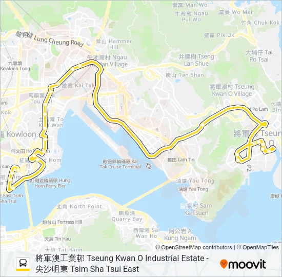 796X Bus Line Map