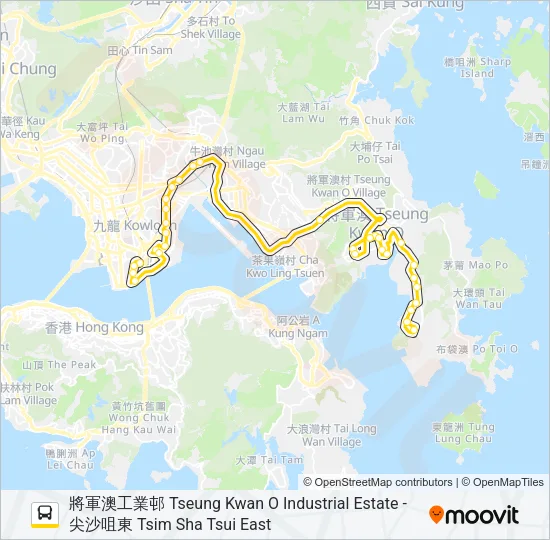 796X Bus Line Map