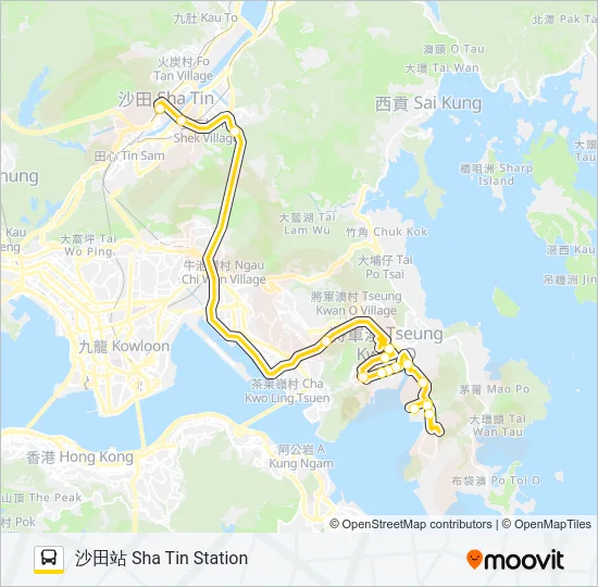 798B Bus Line Map
