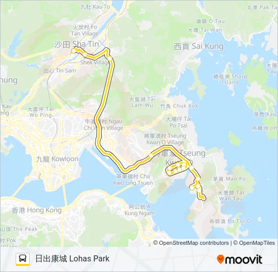 798B Bus Line Map