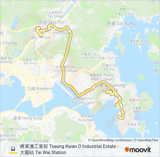 798P Bus Line Map