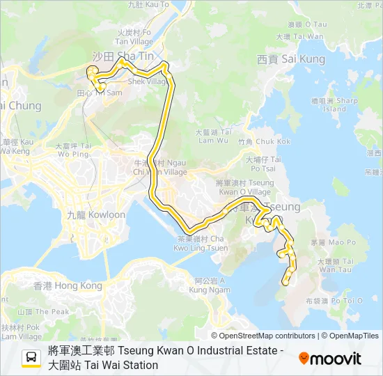 798P Bus Line Map
