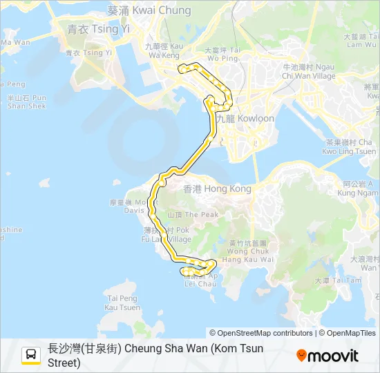 X970 Bus Line Map