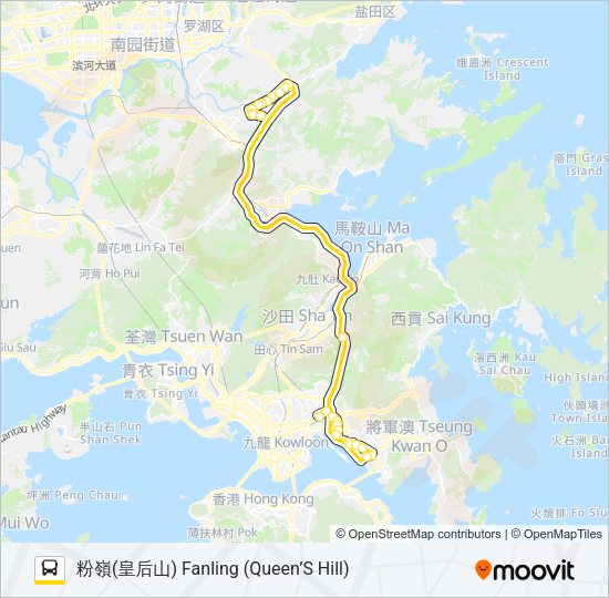 巴士78C的線路圖