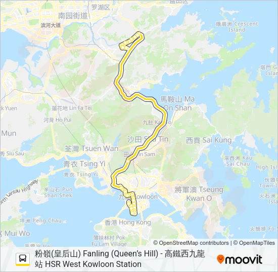 79P Bus Line Map