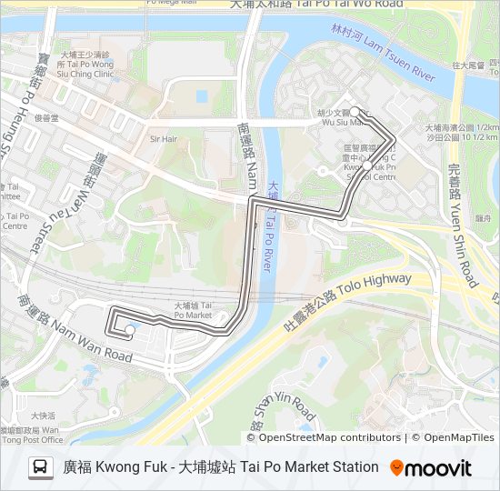 K18 Route Schedules Stops Maps 廣福kwong Fuk