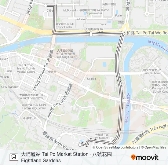 K12 Bus Line Map