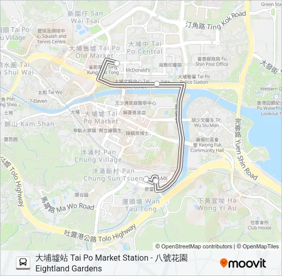 K12 Bus Line Map