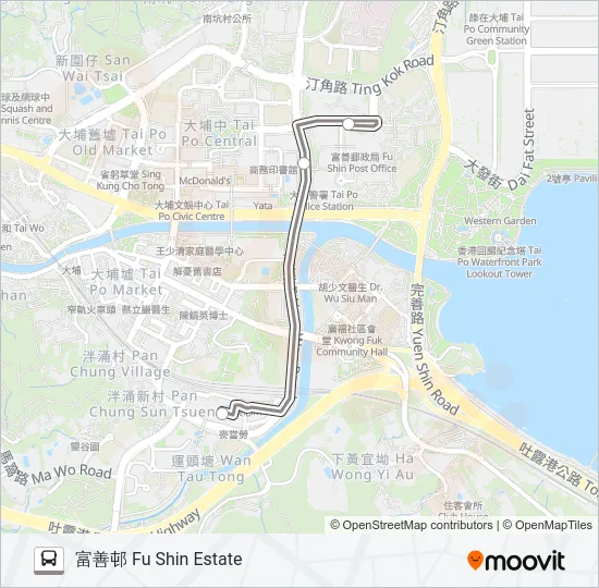 K17 Bus Line Map