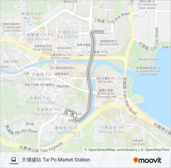 k17 Route: Schedules, Stops  Maps - 大埔墟站Tai Po Market ...