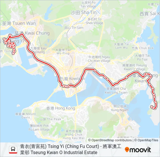 49 Bus Line Map