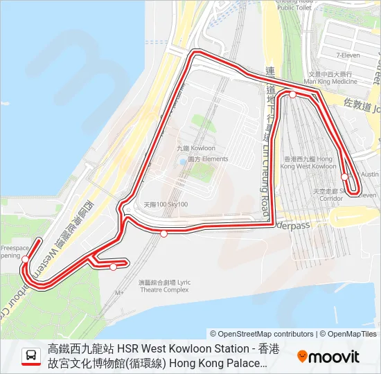 W4 Bus Line Map