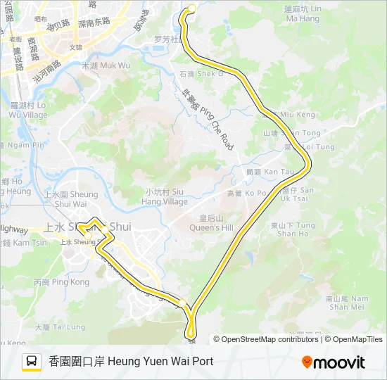 B7X Bus Line Map