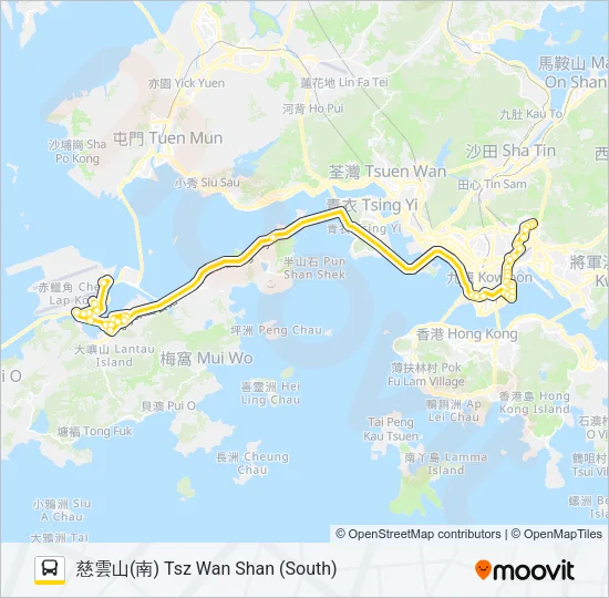 E23A Bus Line Map