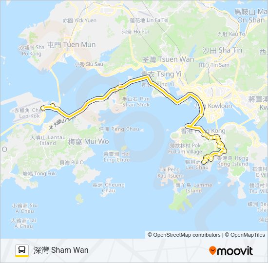 A17 Bus Line Map