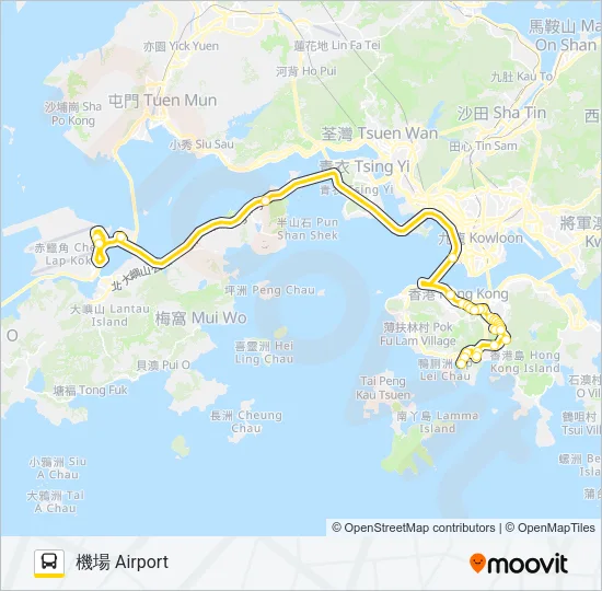 A17 Bus Line Map