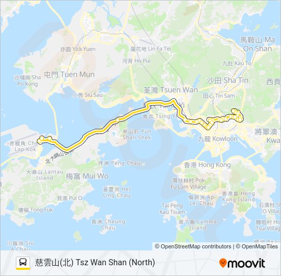 A23 Bus Line Map
