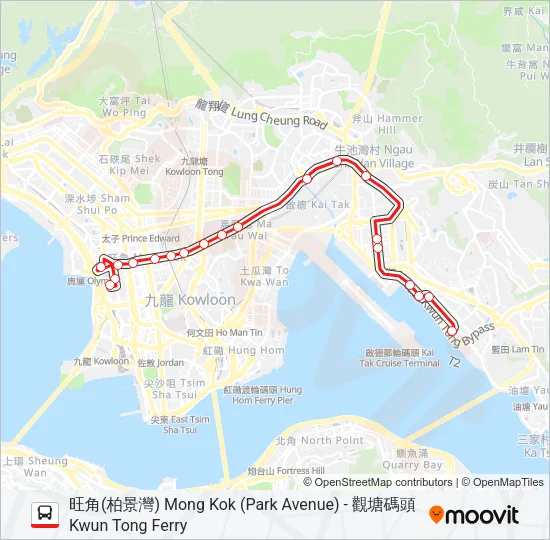 16P Bus Line Map