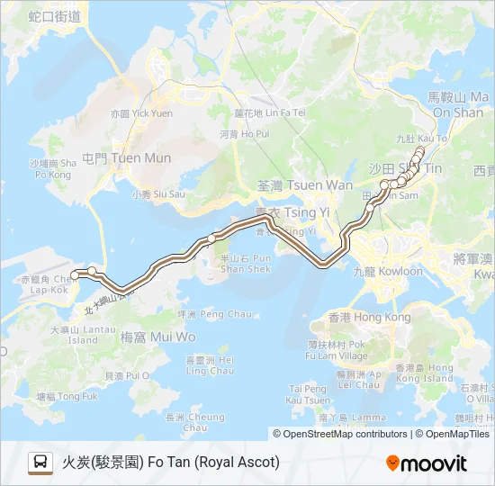 A46 Bus Line Map