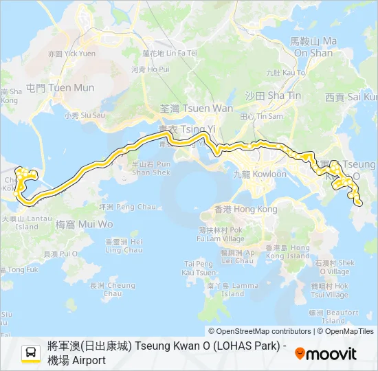 A28 Bus Line Map