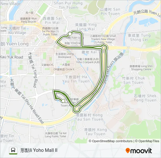 NR969 Bus Line Map