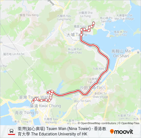 73F Bus Line Map