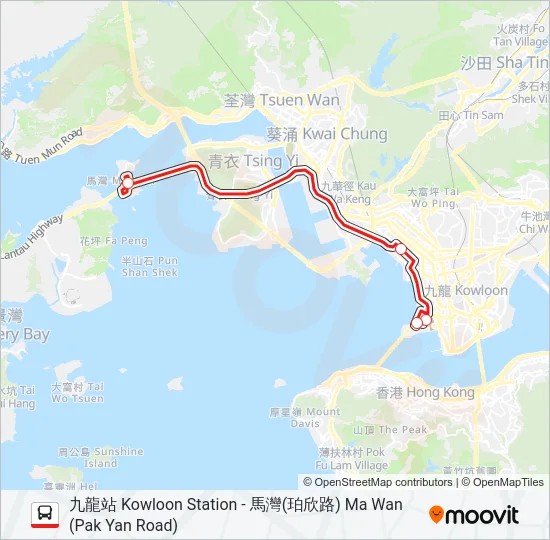230R Bus Line Map