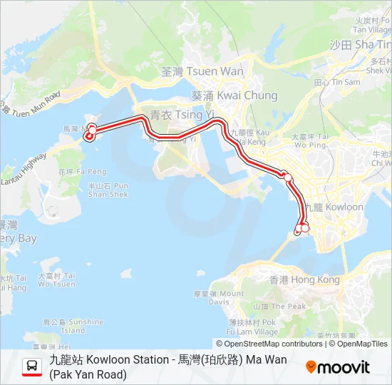 230R Bus Line Map