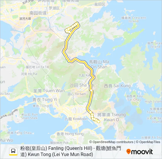 78P Bus Line Map