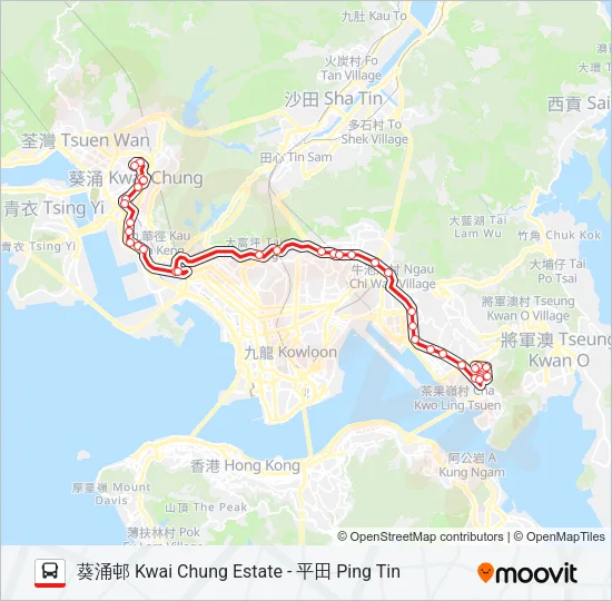 40B Bus Line Map