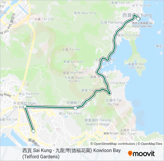 1 Bus Line Map