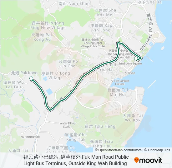 2 Bus Line Map