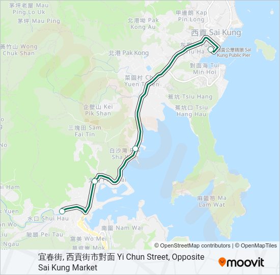 巴士2的線路圖