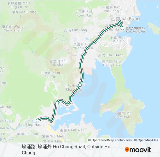 2 Bus Line Map