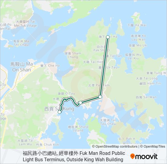 巴士7的線路圖