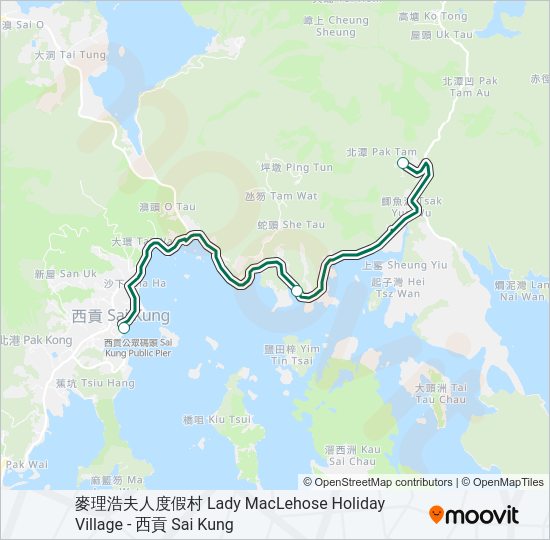 巴士9的線路圖