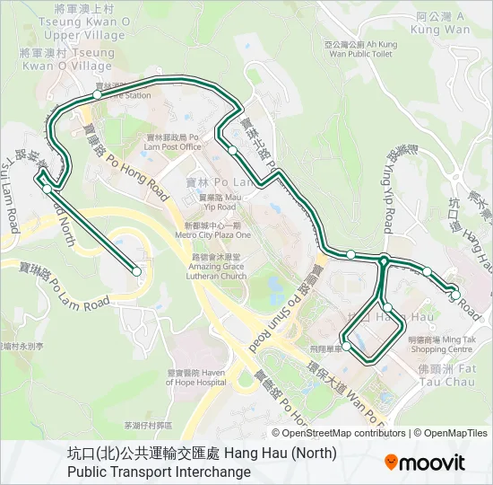 15 Bus Line Map