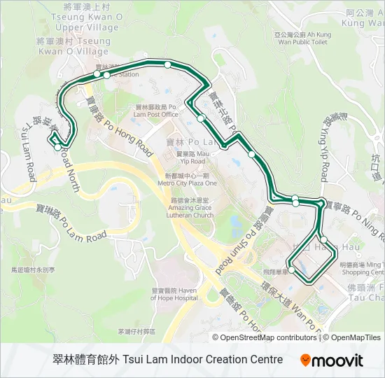 15 Bus Line Map