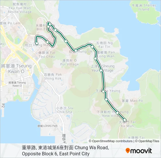 16 Bus Line Map