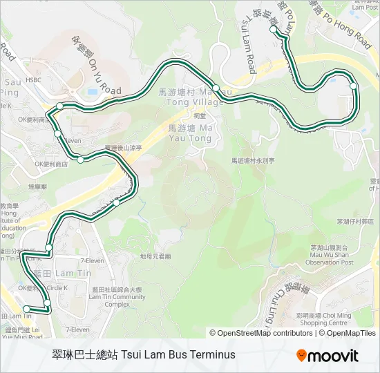 17 Bus Line Map