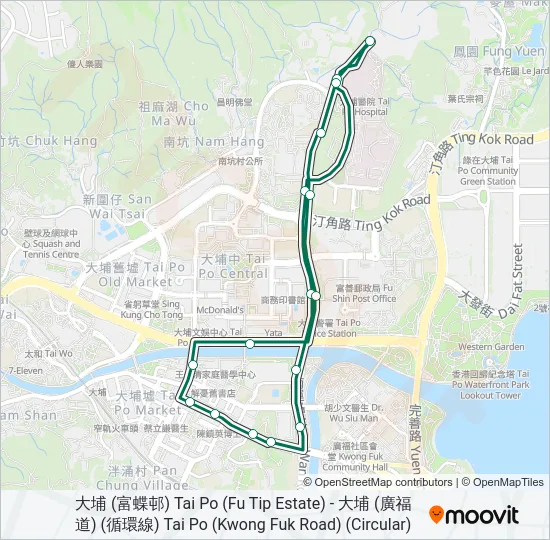 24 Bus Line Map