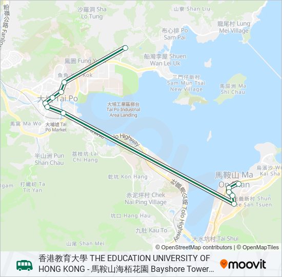 26 bus Line Map