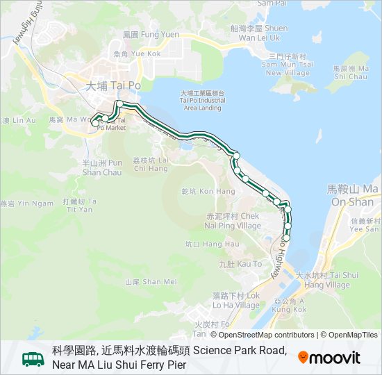 29 bus Line Map