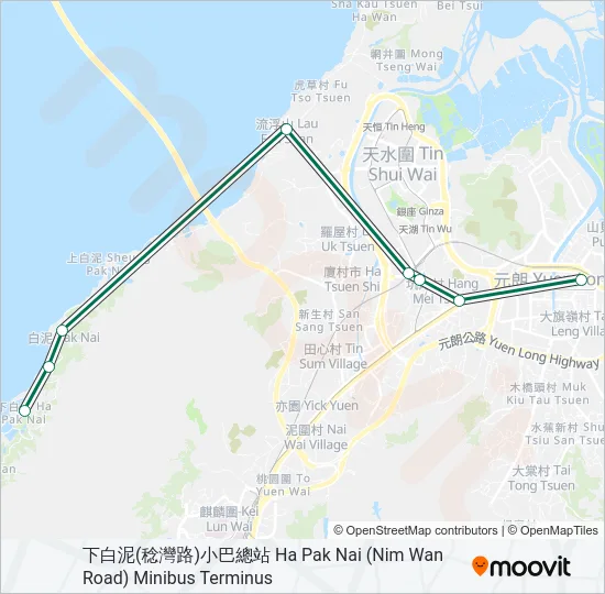 巴士33的線路圖