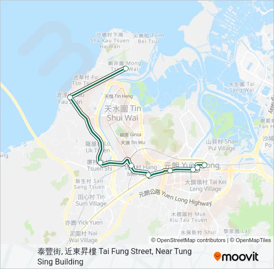 35 Bus Line Map