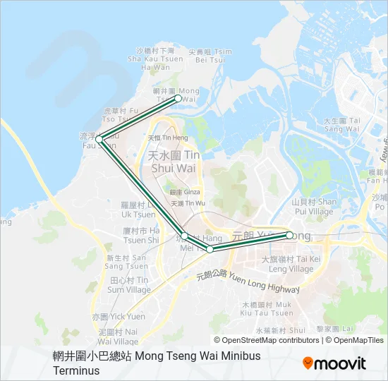35 Bus Line Map