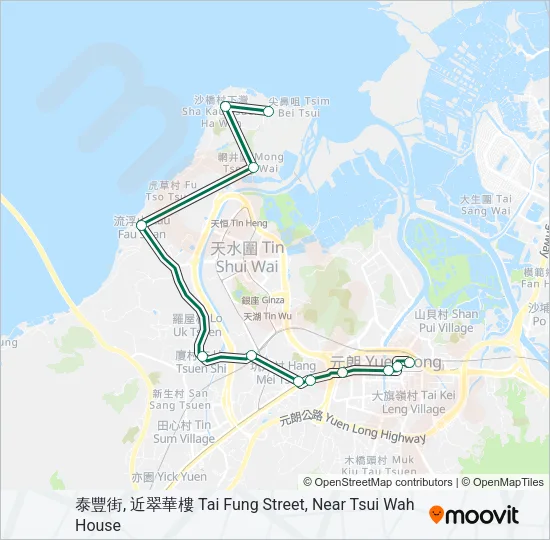 35 Bus Line Map
