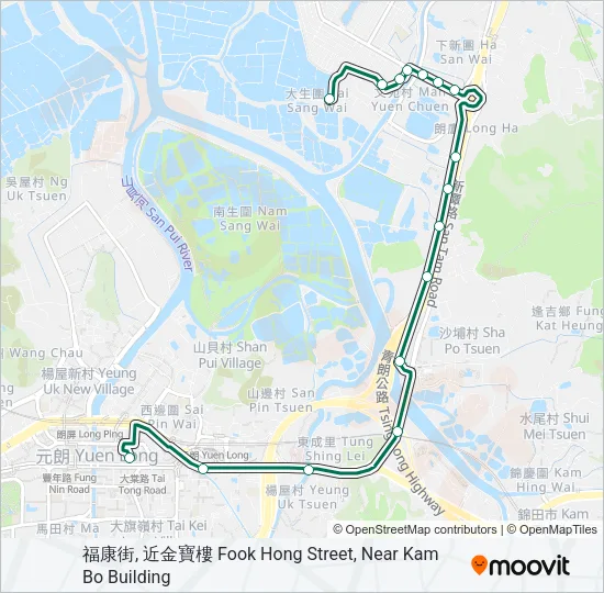 巴士36的線路圖