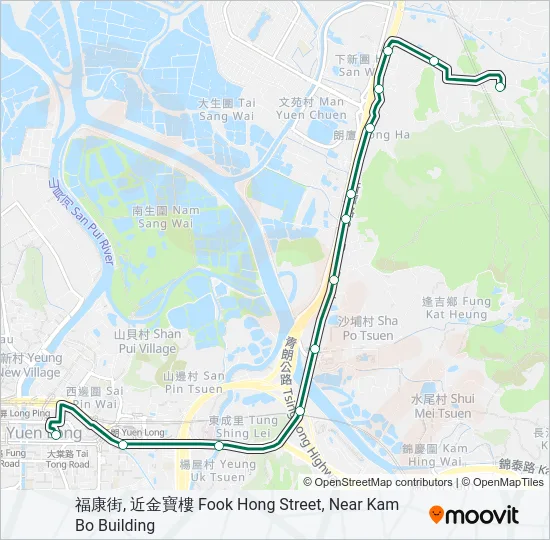巴士38的線路圖