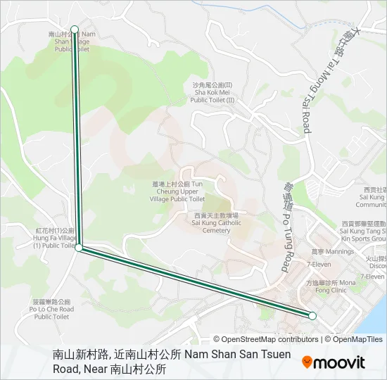 3A Bus Line Map